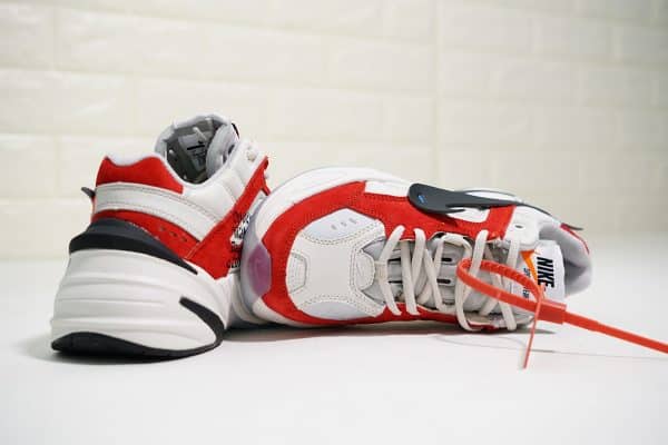 Nike M2K Tekno x Off White Blancas y Rojas - Imagen 4
