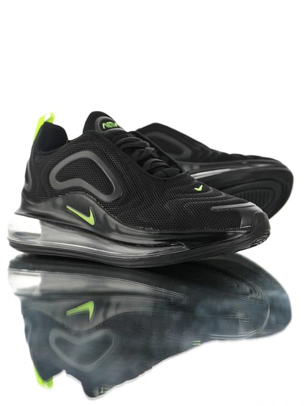 NIKE AIR MAX 720 NEGRAS LOGO AMARILLO - immagine 4