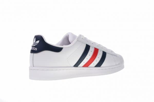 Adidas Superstar Blancas Azul y Rojo - Image 3