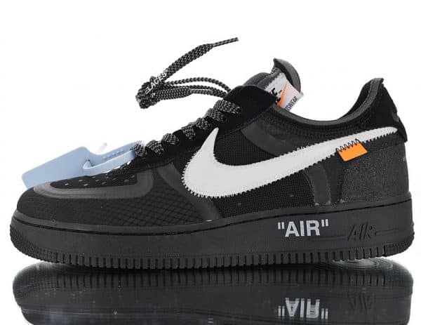 Nike Air Force X Off White Black 2.0 Negras