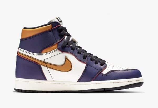 Nike Air Jordan 1 Gold Purple - Imagen 2