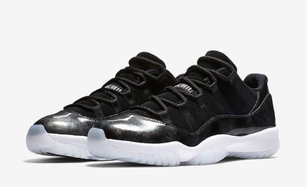 Nike Air Jordan 11 Low Black Metallic Silver - Image 2