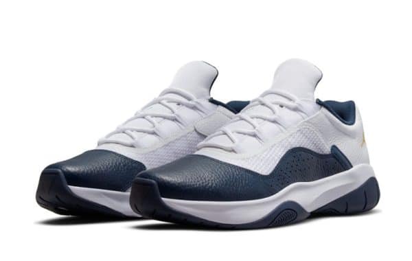 Nike Air Jordan 11 Low CMFT White Navy Michigan – Image 2