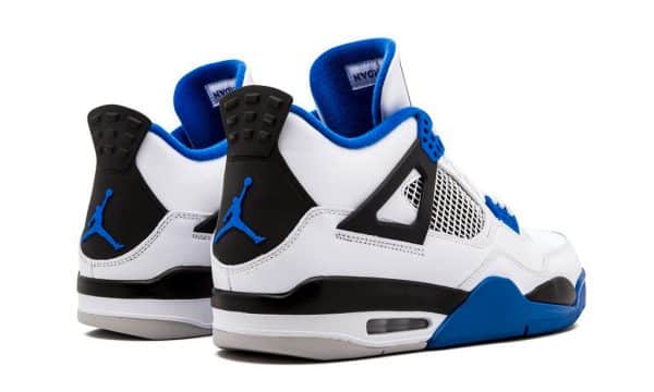 Nike Air Jordan 4 White Blue Motorsports - Imagen 3