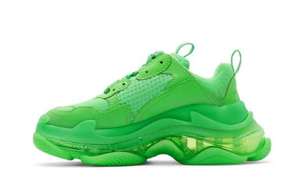 Balenciaga Triple S Clear Sole Neon Green – Image 2