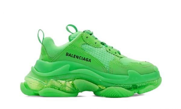 Balenciaga Triple S Clear Sole Neon Green