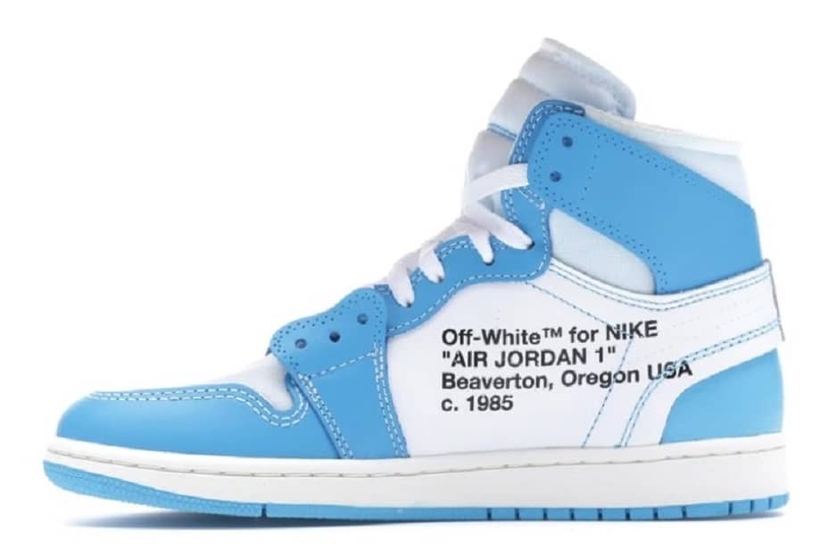 caligrafía arena Jabeth Wilson Nike Jordan 1 Off White Retro Blue – KingWalk