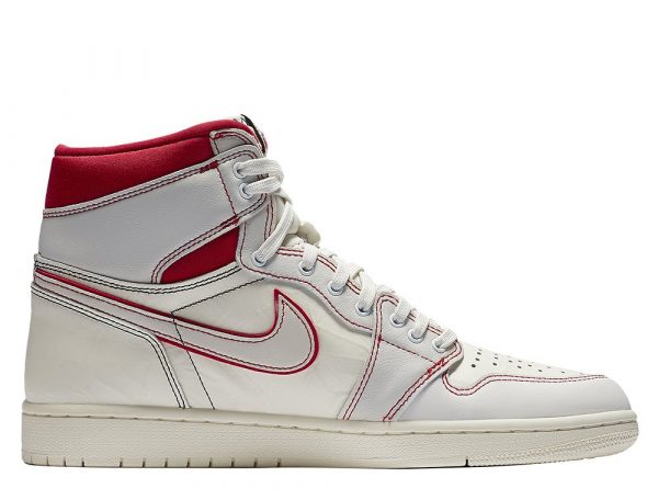 Nike Jordan 1 Retro High OG Sail-Red - Imagen 2