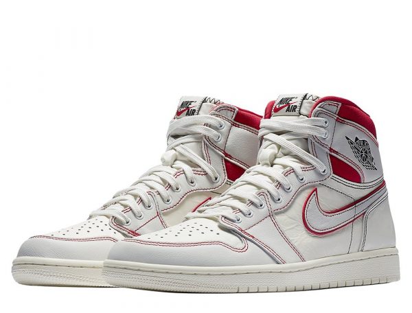 Nike Jordan 1 Retro High OG Sail-Red - Imagen 3
