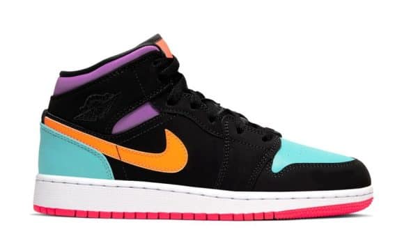 Nike Air Jordan 1 Mid Black Multicolor - immagine 3
