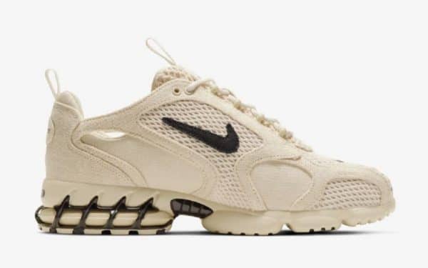 Stüssy x Nike Air Zoom Spiridon Cage 2 Fossil - Imagen 3