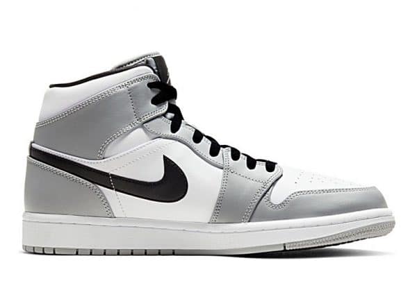 Nike Air Jordan 1 Mid Light Smoke Gray - Image 2