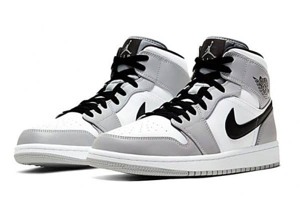 Nike Air Jordan 1 Mid Light Smoke Gray - Image 3