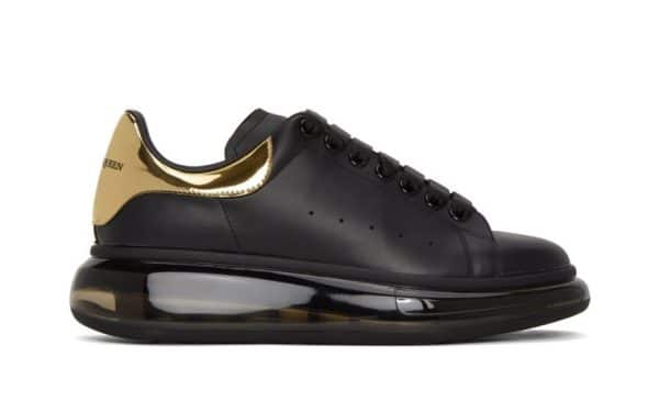 Alexander McQueen Oversized Air Cushion Black Gold