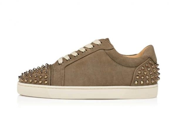 Christian Louboutin Low Spikes Cut Olivegreen