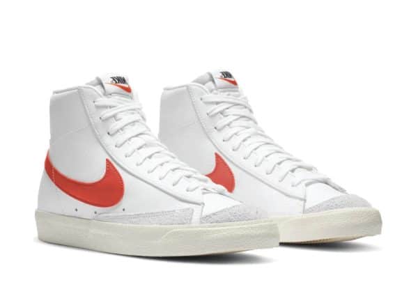 Nike Blazer Mid 77 Vintage White Red Logo – Image 2