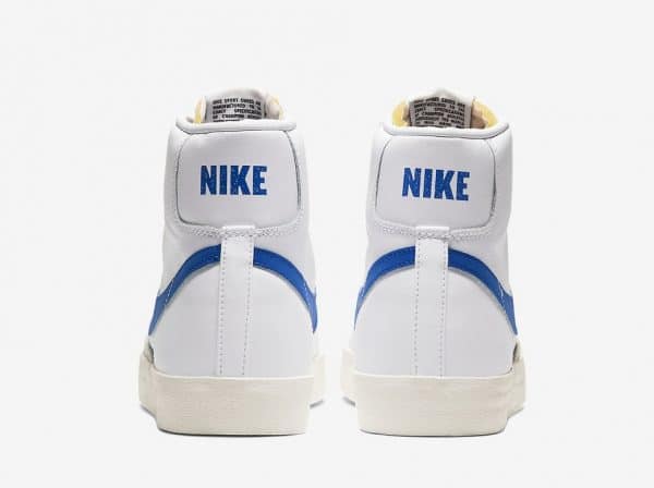 Nike Blazer Mid 77 Vintage Blancas Logo Azul – Image 5