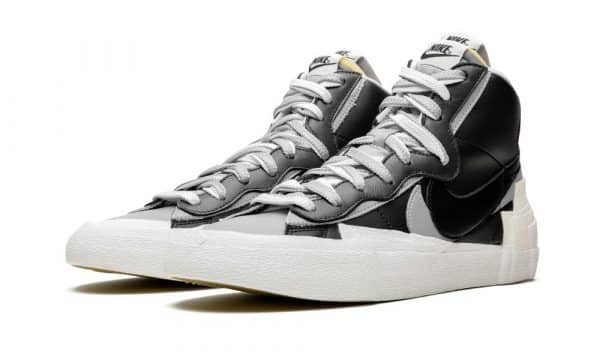Nike Blazer Mid Sacai Black Grey – Image 2