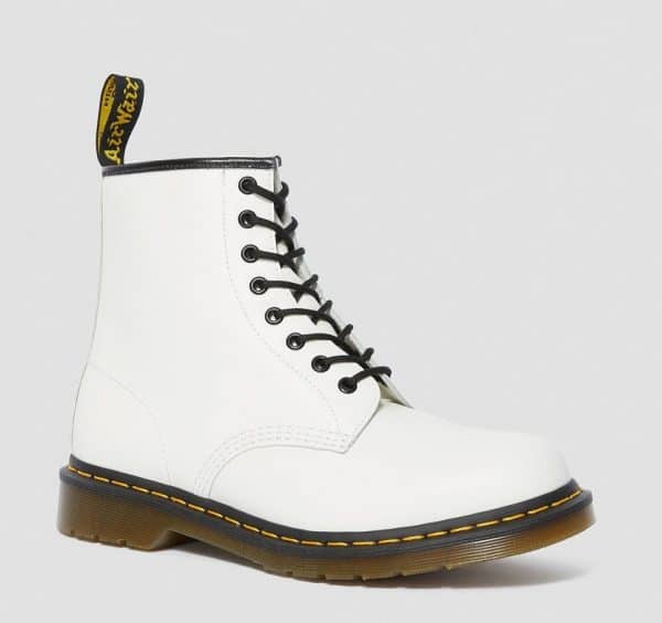 Dr. Martens 1460 Smooth Ankle Boots White – Image 2