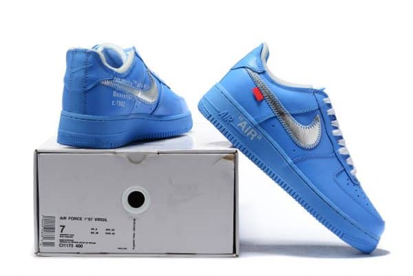 Nike Air Force X Off White 20 University Blue - Imagen 4