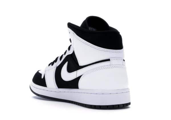 Nike Air Jordan 1 Mid White Black - Imagen 3