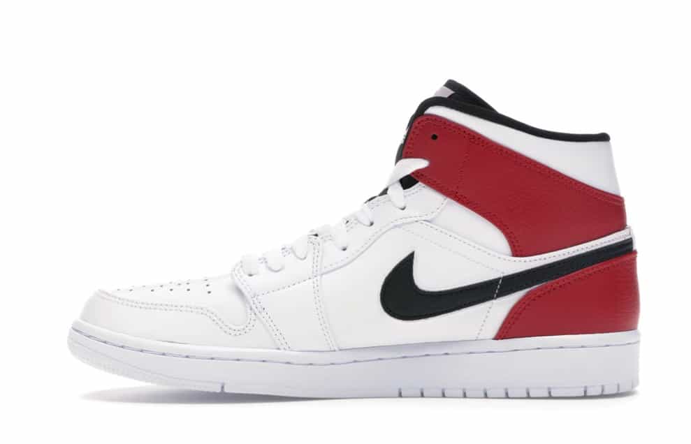 Nike Air Jordan 1 Mid White Red – KingWalk
