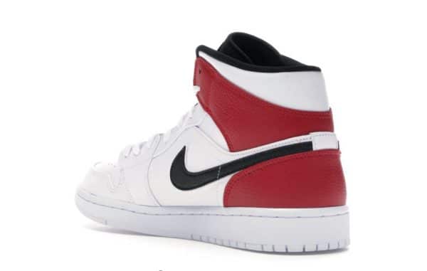 Nike Air Jordan 1 Mid White Red - immagine 3