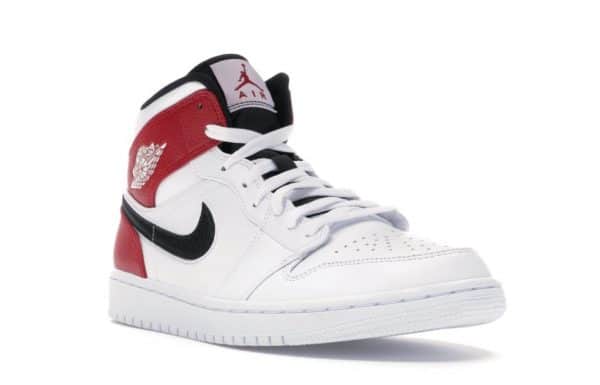 Nike Air Jordan 1 Mid White Red - immagine 2