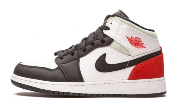 Nike Air Jordan 1 MID White Red Spruce