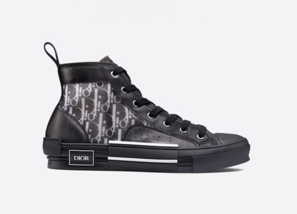 High Dior Oblique B23 Black Leather