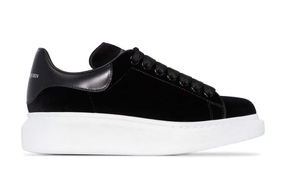 Alexander McQueen Oversized Sneaker Velvet Black
