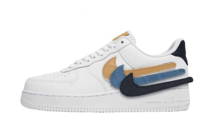 nike air force 1 swoosh pack size