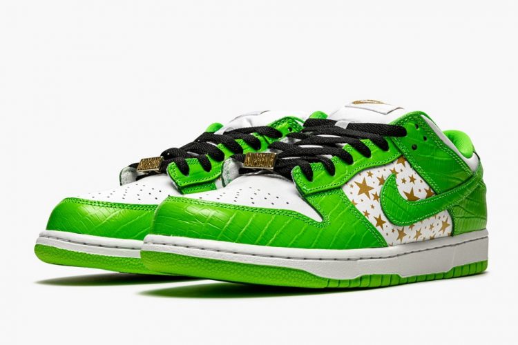green yellow dunks low