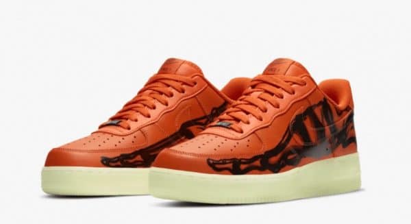 Nike Air Force 1 Skeleton Orange - Imagen 3