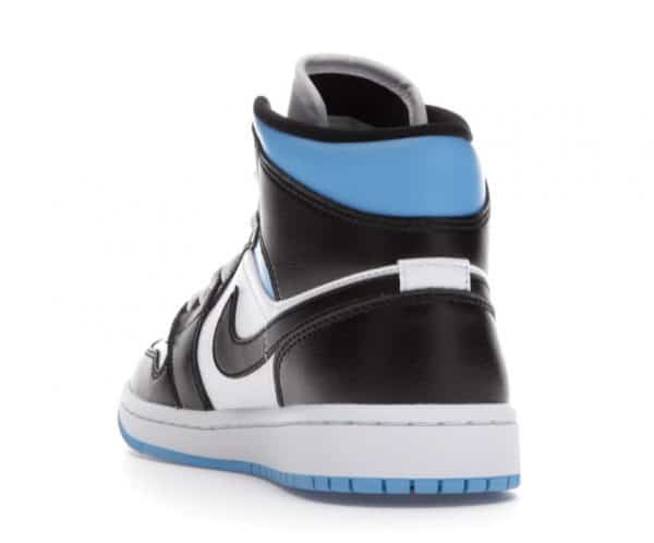 Nike Air Jordan 1 MID University Black White - Imagen 3