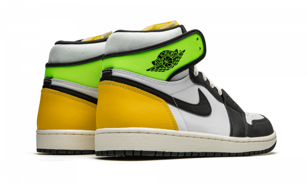 Nike Air Jordan 1 Retro High White Black Volt University Gold – Image 3