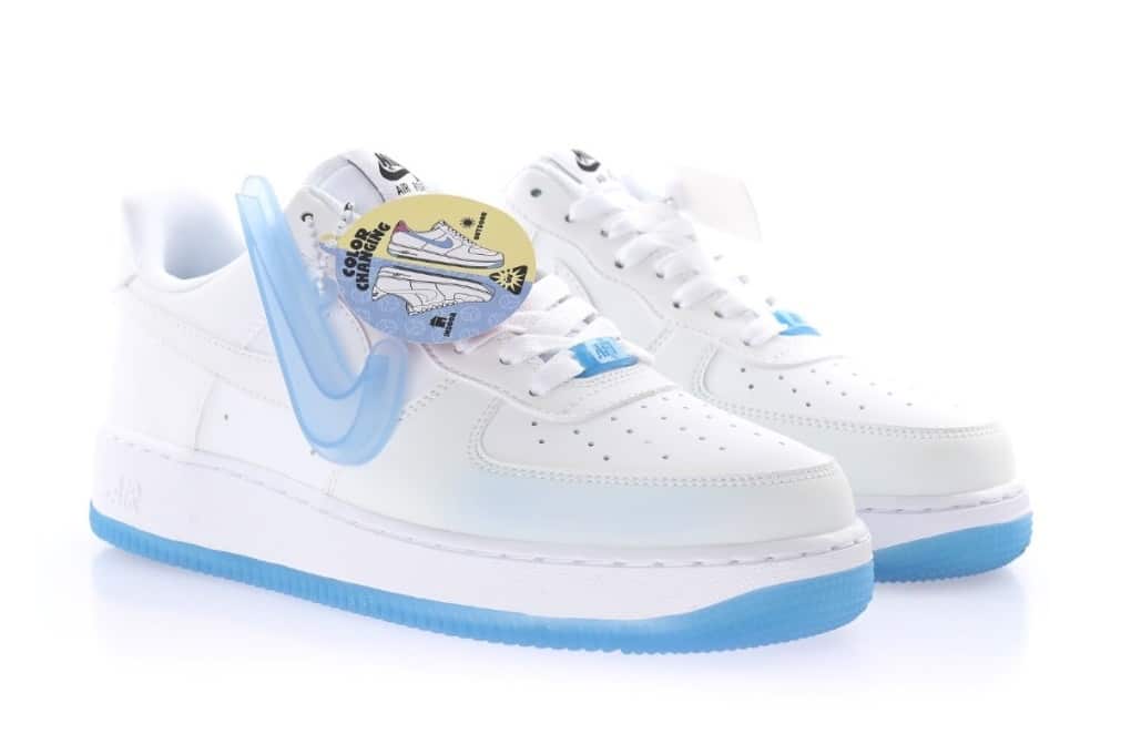 air force 1 white changing color