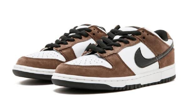 Nike SB Dunk Low White Black Trail End Brown - Image 4