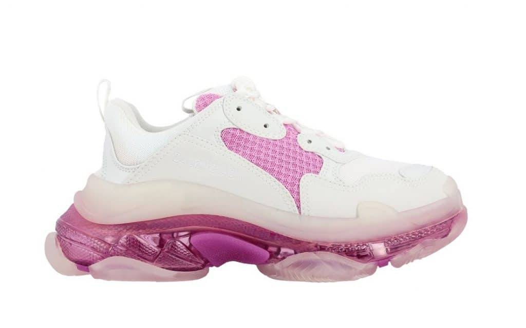 Balenciaga Triple S Clear Sole White Pink