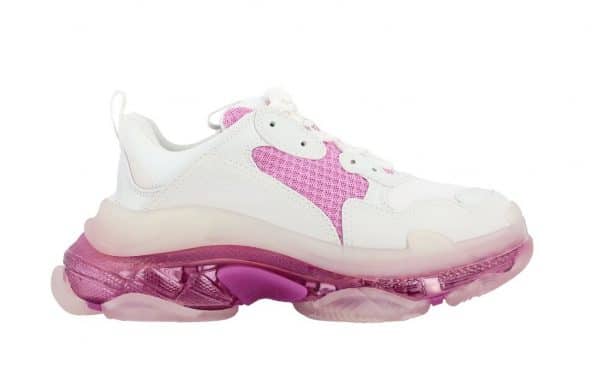 Balenciaga Triple S Clear Sole White Pink