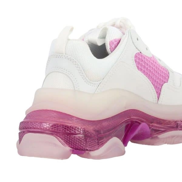 Balenciaga Triple S Clear Sole White Pink - Imagen 3