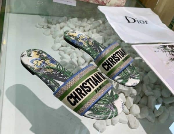 Dior Mule Dway Green Stamped