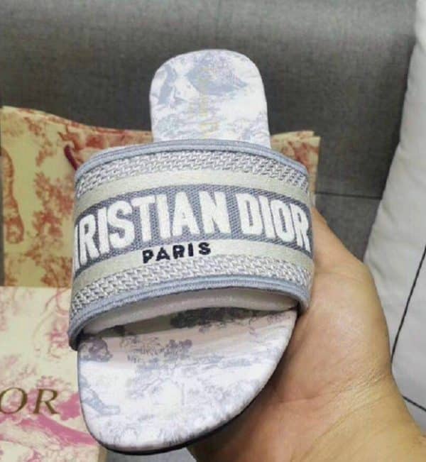Dior Mule Dway  Grey Stamped – Image 3