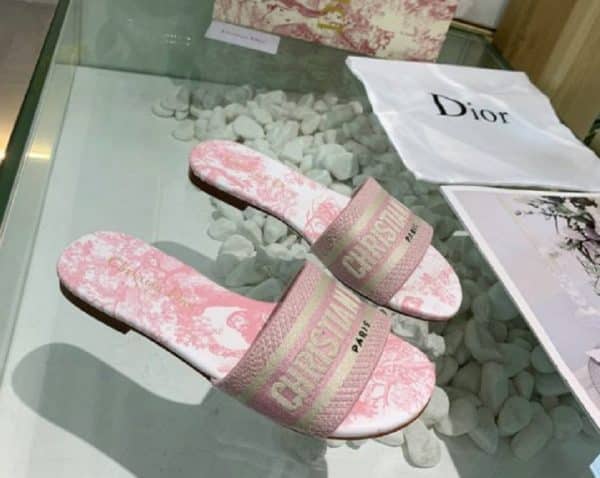 Dior Mule Dway  Pink Stamped