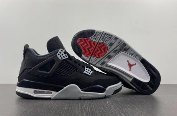 Nike Air Jordan 4 Black Canvas - Image 3