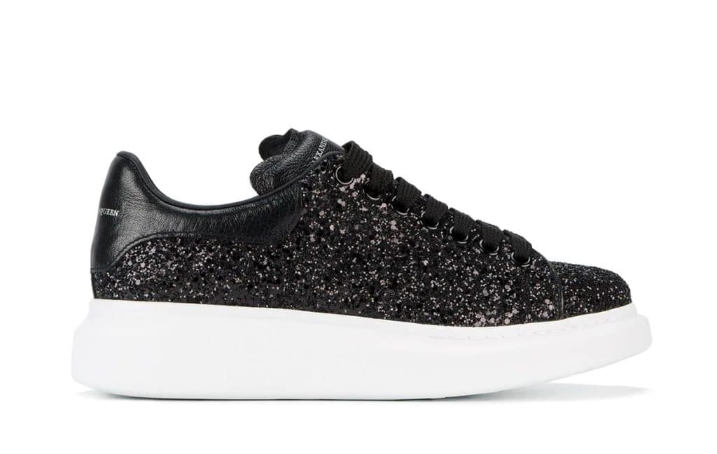 Alexander McQueen Oversized Sneaker Glitter Black