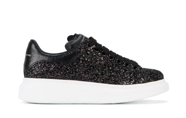 Alexander McQueen Oversized Sneaker Glitter Black