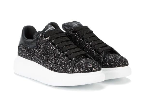 Alexander McQueen Oversized Sneaker Glitter Black - Image 3