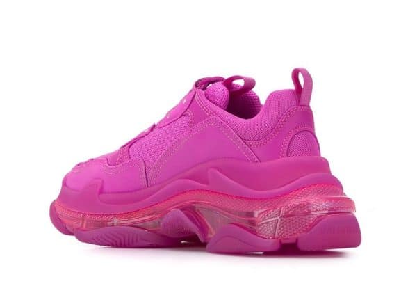 Balenciaga Triple S Clear Sole Fucsia – Image 3