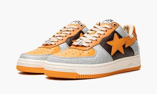 Bape STA  Low Grey Orange – Image 2